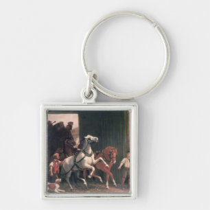 The Stage Arrives, c.1830 Key Ring