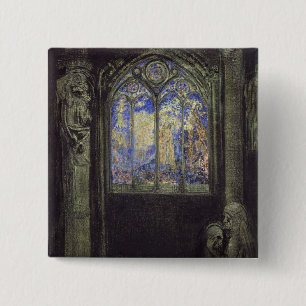 The Stained Glass Window, 1904 15 Cm Square Badge