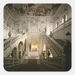 The staircase, built 1719-44 square sticker
