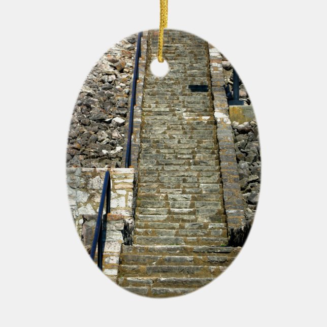 The Stairs Ceramic Tree Decoration (Front)