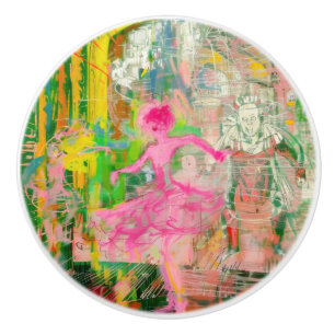 The Stalker - Neon Ballet Chaos Ceramic Knob