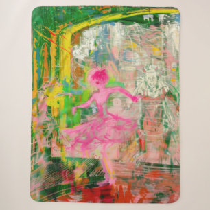 The Stalker - Neon Ballet Chaos  Sherpa Blanket