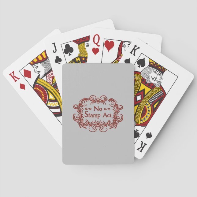The Stamp Act Playing Cards (Back)