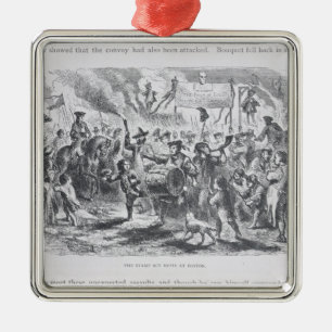 The Stamp Act Riots at Boston Metal Ornament