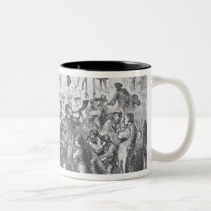 The Stamp Act Riots at Boston Two-Tone Coffee Mug