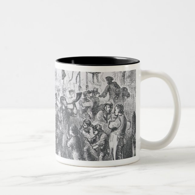 The Stamp Act Riots at Boston Two-Tone Coffee Mug (Right)