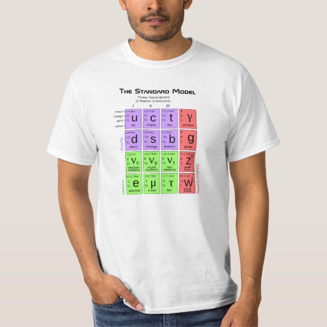 The Standard Model of Particle Physics Tee (Front)