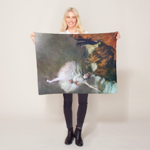 The Star, Ballerina, Edgar Degas, 1878 Fleece Blanket