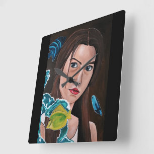 The Star-Crossed Lover Painting by Alfred Fox Square Wall Clock