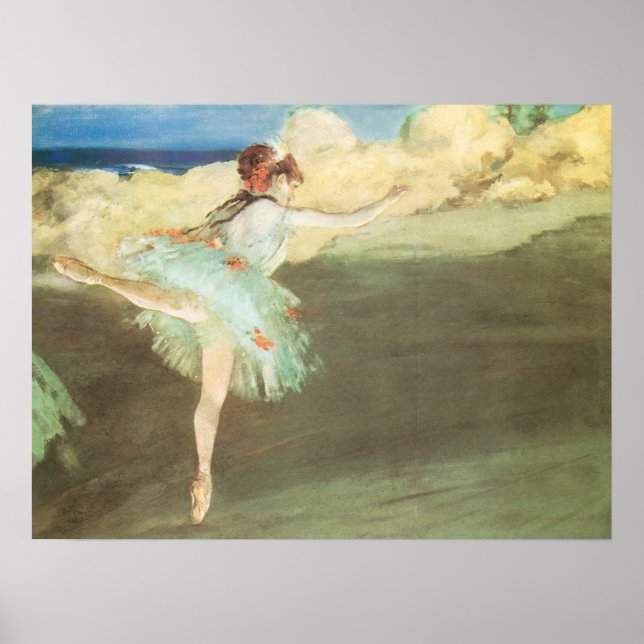The Star Dancer on Point by Edgar Degas Poster (Front)