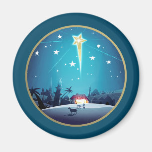 The Star of Bethlehem. Christmas Gift Magnets