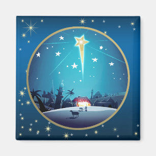 The Star of Bethlehem. Christmas Gift Magnets
