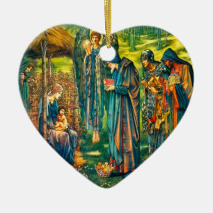 The Star of Bethlehem Heart Ornament