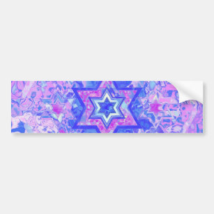 The Star of David... on marble. Bumper Sticker