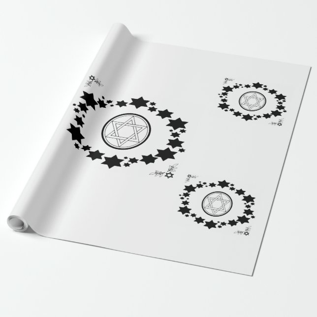 The Star of David - Wrapping Paper (Unrolled)