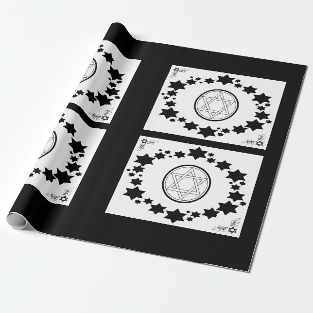 The Star of David - Wrapping Paper (Unrolled)