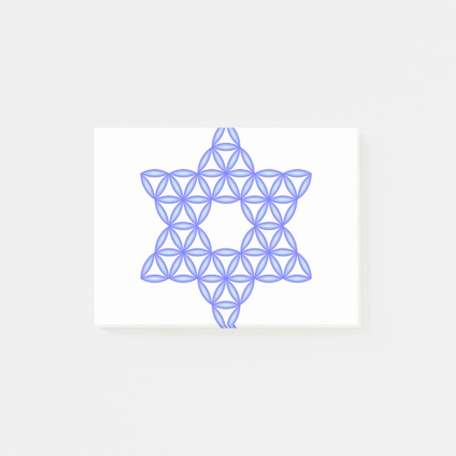 The Star Of Life - Sacred shapes Post-it Notes (Front)