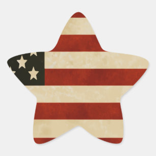 The Star of the Show American Flag GIFTS Sticker