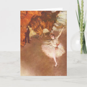 The Star (Prima Ballerina) by Edgar Degas Card