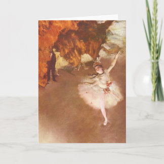 The Star (Prima Ballerina) by Edgar Degas Card