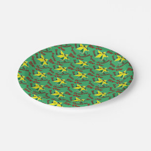 The star shines brightly this Christmas Paper Plate
