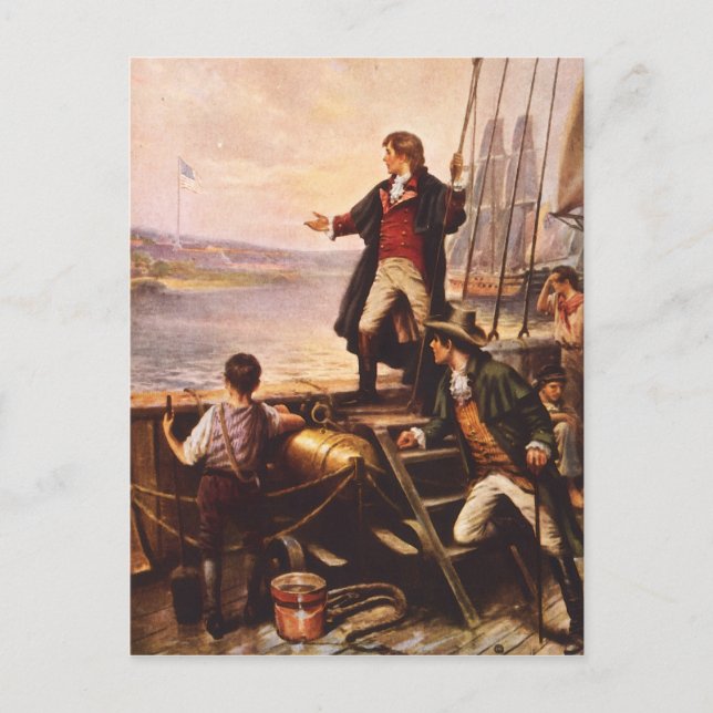 The Star Spangled Banner by Percy Moran Postcard (Front)