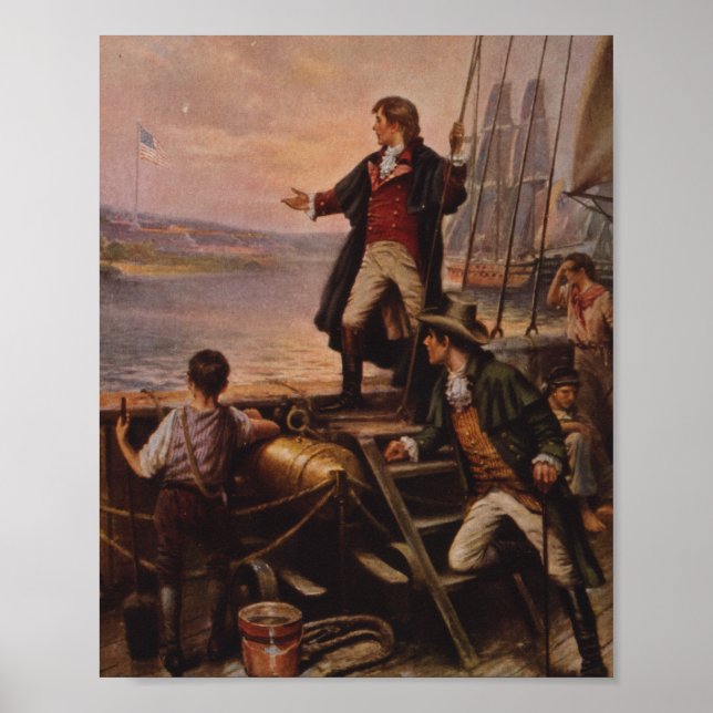 The Star Spangled Banner Light Edward Percy Moran Poster (Front)