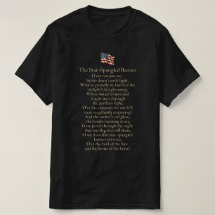 The Star-Spangled Banner Lyrics T-Shirt