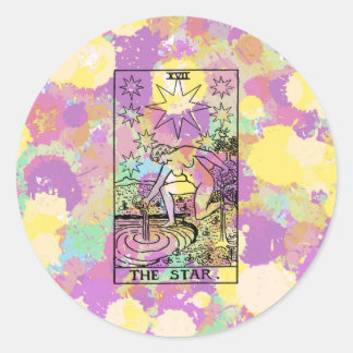 The Star Tarot Card Classic Round Sticker