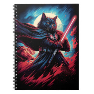 The Stardust Samurai   Cosmic Cat Warrior Notebook