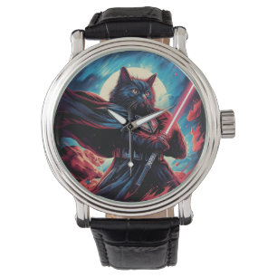The Stardust Samurai Cosmic Cat Warrior Watch