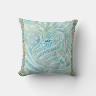 The "Starlight" Dragon fantasy by Renee Lavoie Cushion