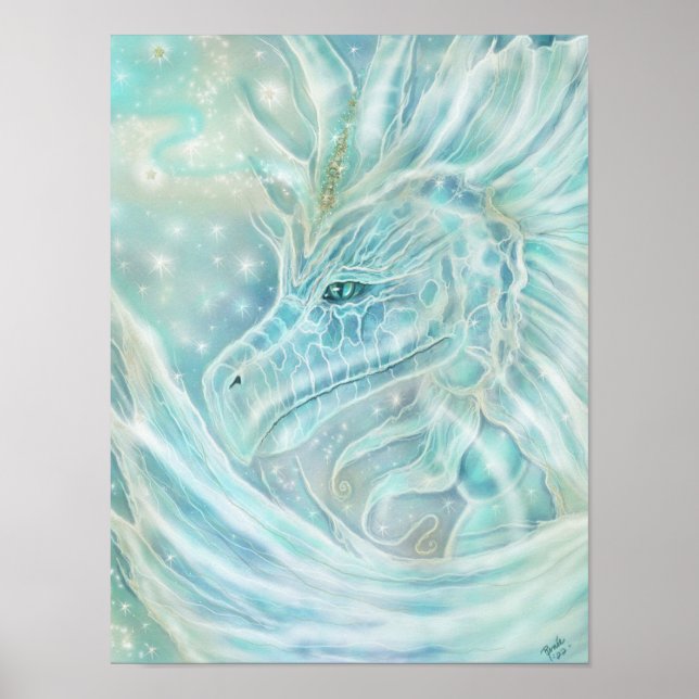 The "Starlight" Dragon fantasy by Renee Lavoie  Poster (Front)