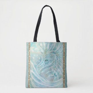 The "Starlight" Dragon fantasy by Renee Lavoie Tote Bag