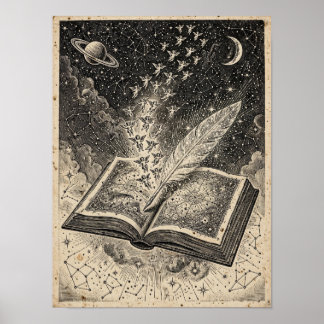 The Starlit Ledger Art Print