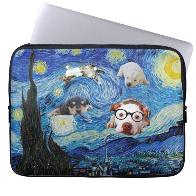 The Starry Fun Night   Laptop Sleeve (Front)