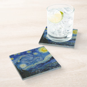 The Starry Night, 1889 by Vincent van Gogh Glass Coaster