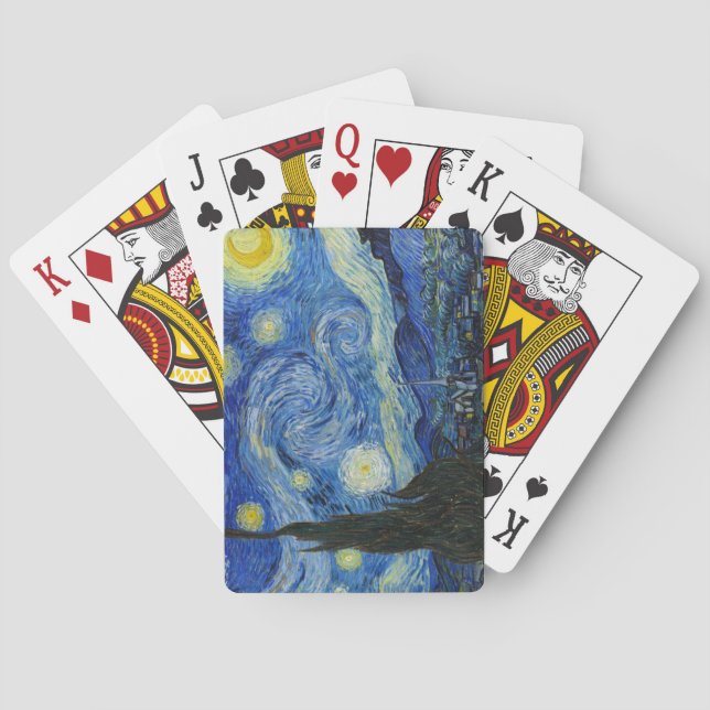 The Starry Night, 1889 by Vincent van Gogh Playing Cards (Back)