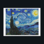 "THE STARRY NIGHT" 1889 BY VINCENT VAN GOGH POSTCARD<br><div class="desc">"THE STARRY NIGHT" 1889 BY VINCENT VAN GOGH 
POSTCARD
FROM THE COLLECTION OF THE JOHN PAUL GETTY MUSEUM</div>