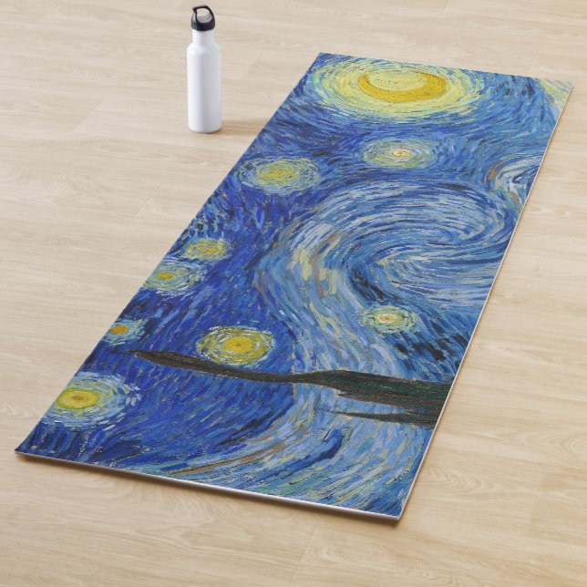 The Starry Night, 1889 by Vincent van Gogh Yoga Mat (In Situ)