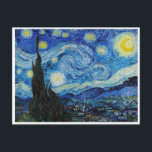 The Starry Night (1889) Postcard<br><div class="desc">The Starry Night (1889) by Vincent Van Gogh.</div>
