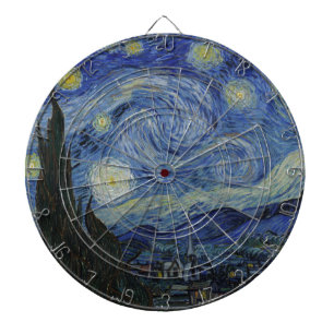 The Starry Night 1889 Vincent van Gogh Dartboard