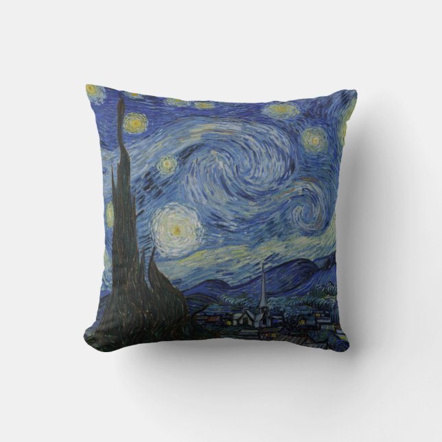 The Starry Night American MoJo Pillow (Front)
