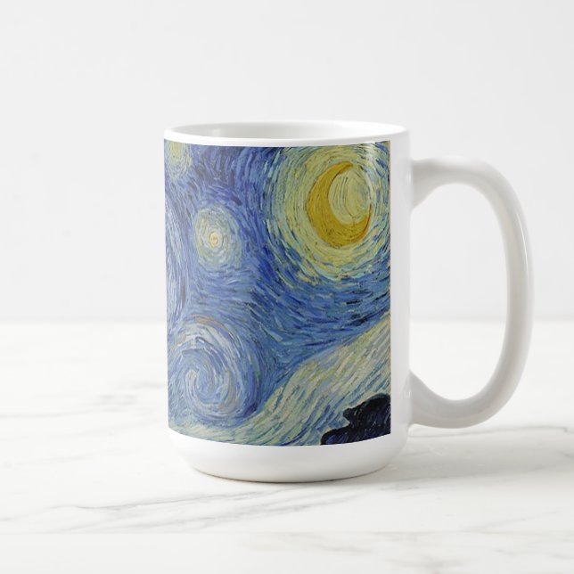 The Starry Night by Van Gogh Coffee Mug (Right)