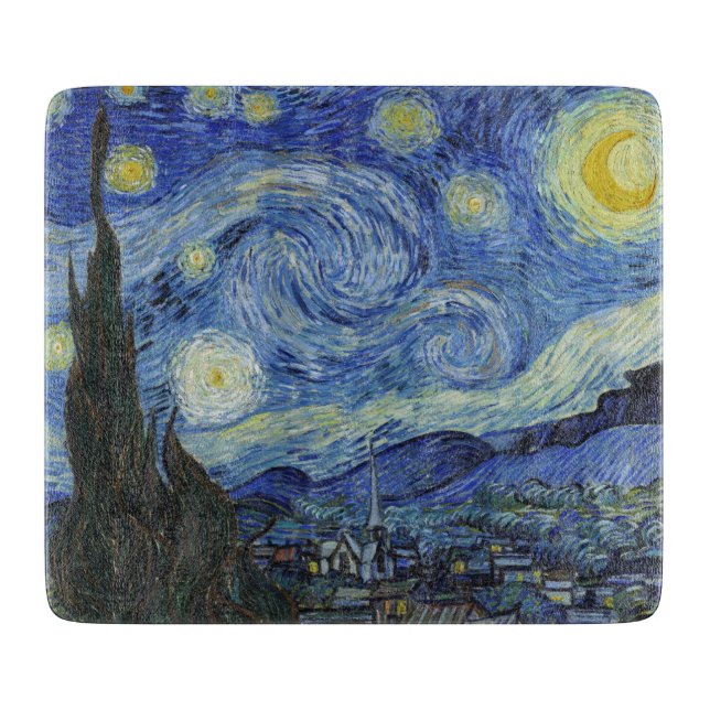 The Starry Night by Van Gogh   Cutting Board (Front)