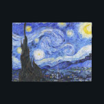 The Starry Night by Van Gogh Fleece Blanket<br><div class="desc">Oil painting by the Dutch master Vincent Van Gogh(1853-1890) Probably his most famous painting, Van Gogh painted 'The Starry Night' in 1889 from memory while in an asylum in France where he checked himself in for depression.The scene depicts the view from his bedroom window. In the painting there is the...</div>