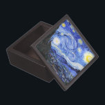 The Starry Night by Van Gogh Gift Box<br><div class="desc">Oil painting by the Dutch master Vincent Van Gogh(1853-1890) Probably his most famous painting, Van Gogh painted 'The Starry Night' in 1889 from memory while in an asylum in France where he checked himself in for depression.The scene depicts the view from his bedroom window. In the painting there is the...</div>