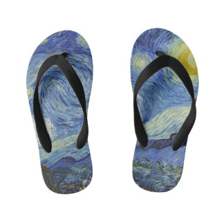 The Starry Night by Van Gogh Kid's Thongs