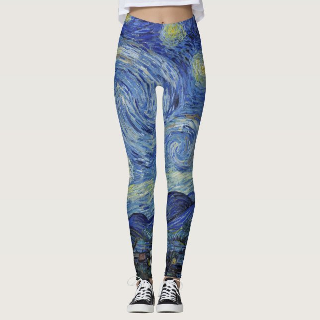 The Starry Night by Van Gogh Leggings (Front)