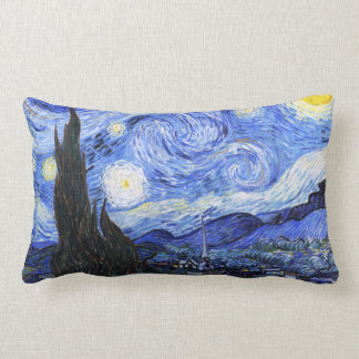 The Starry Night by Van Gogh Lumbar Cushion